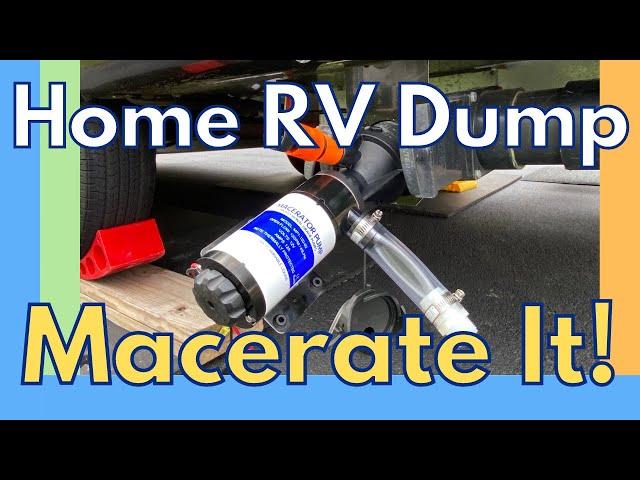 Macerate it - Set up a home RV dump station #macerator