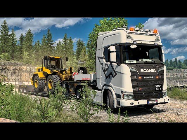 Heavy Haulage To Beautiful Roads In Germany Rework | #ets2 1.53