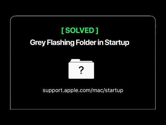 How to Fix Flashing Folder With Question Mark on Macbook Startup