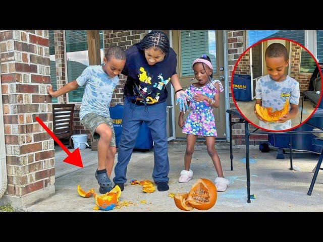 JEALOUS BROTHER DESTROY SIBLINGS Pumpkins. He REGRETTED IT.