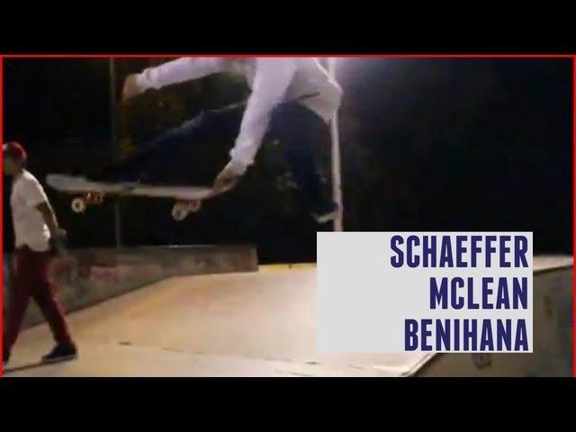 SKATEBOARDER Schaeffer McLean - Skateboard trick - Benihana (very close)