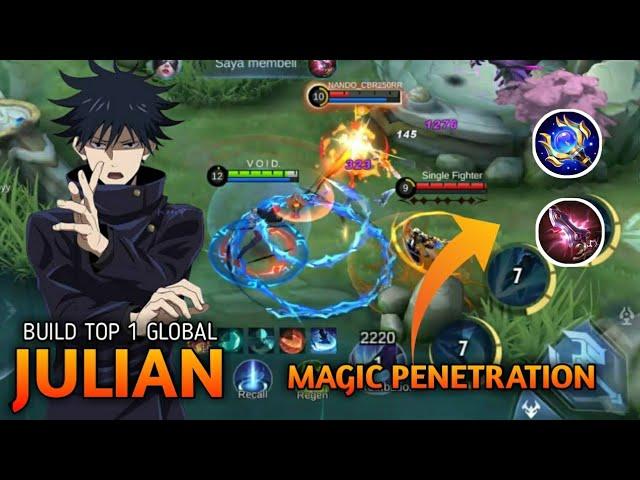 FAST FARMING!!! BUILD TOP 1 GLOBAL JULIAN FULL PENETRATION | TOP 1 GLOBAL JULIAN | MLBB