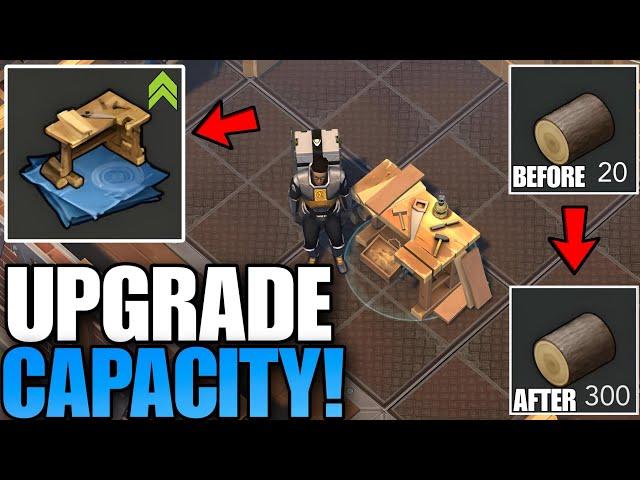 HOW TO UPGRADE YOUR WOODWORKING BENCH? (UPGRADE CAPACITY!) - Last Day on Earth: Survival