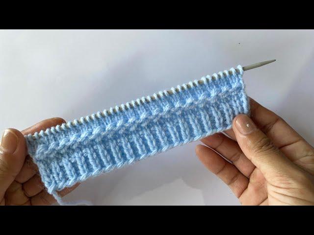 Easy beautiful knitting design 🩵for sweaters 🩵