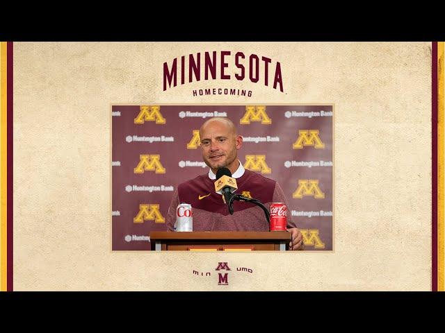 Press Conference:  PJ Fleck Postgame vs. Maryland 2024