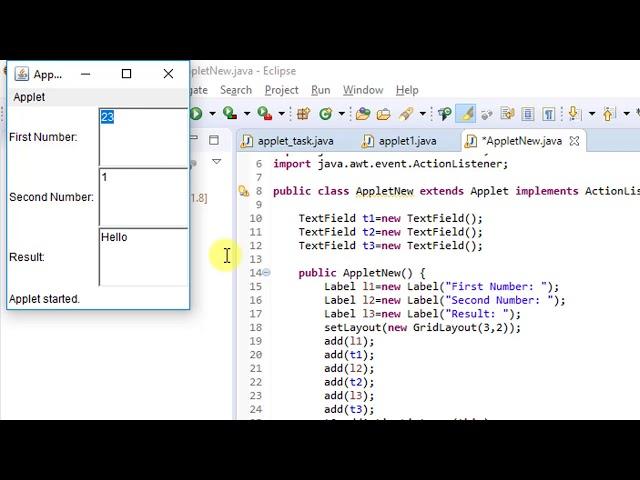 Building your first Applet in Java - Tutorial for beginners | Introduction to Applets