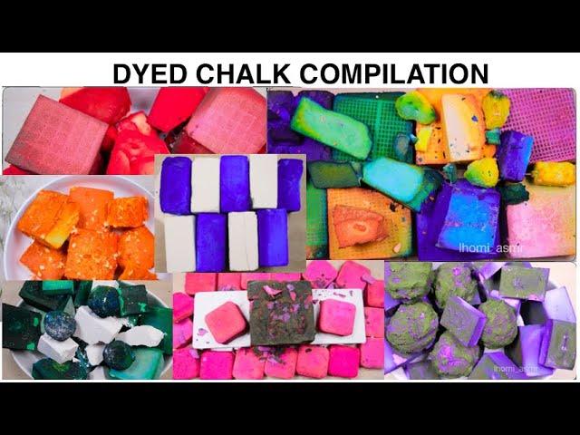 Variety Dyed Gymchalk Crush Compilation | 1 Hour Long | Satisfying ASMR