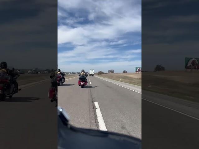 Hubby with his friends on the bike headed to Oklahoma! #bikers #harleydavidson  #travelling