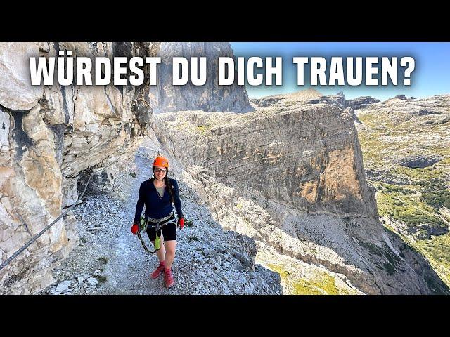 Alpinisteig in Südtirol : spektakulärer Klettersteig in den Sextener Dolomiten in Italien