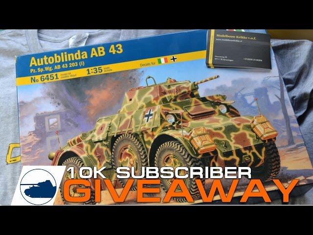 10K Subscriber Give Away - Autoblinda AB 43 Italeri Kit.