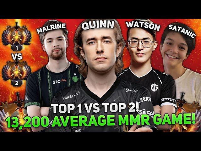 TOP 1 vs TOP 2! QUINN plays PUCK with TOP 2 RANK WATSON against TOP 1 MALRINE and SATANIC!