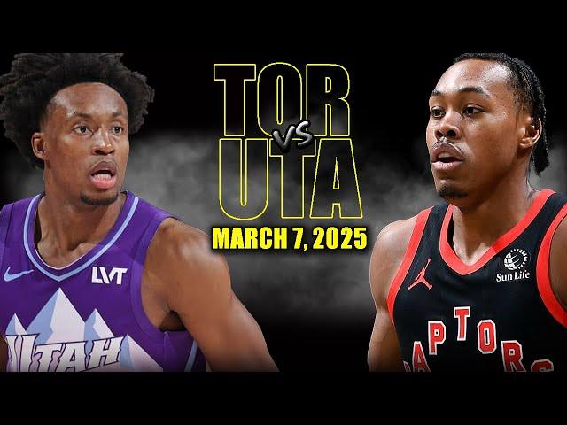 Toronto Raptors vs Utah Jazz Full Game Highlights - March 7, 2025 | NBA Regular Season