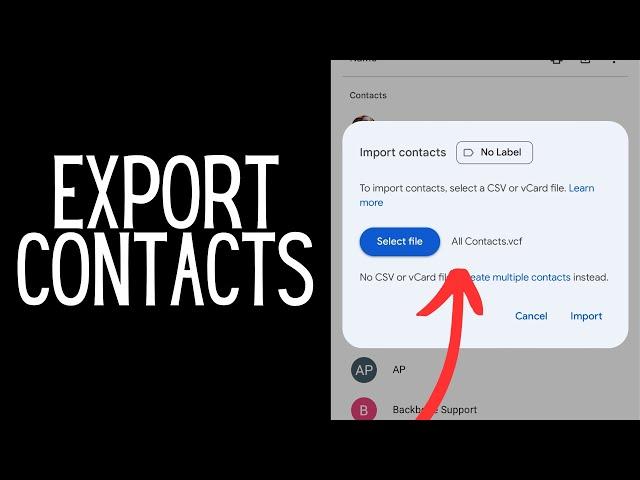 How To Export iPhone Contacts To Google Account - Full Guide