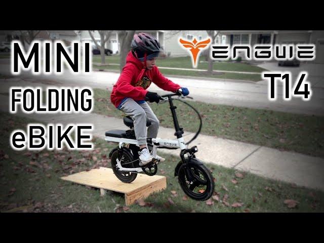 Engwe T14 Mini Folding eBike Review - 4X Suspension - 20 MPH