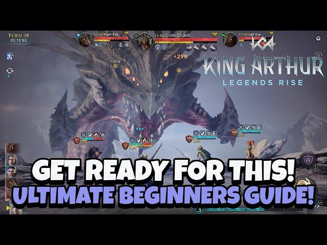 ULTIMATE BEGINNERS GUIDE! GET READY FOR OFFICIAL RELEASE! [King Arthur: Legends Rise]