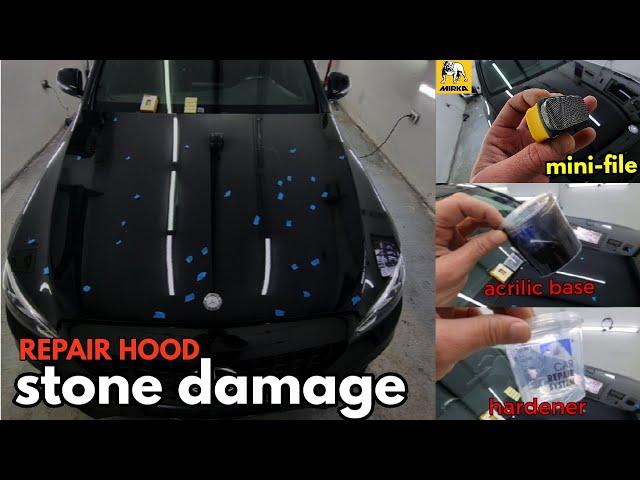 How to Repair Stone Chips a yours CAR HOOD/ Touch UP!!!