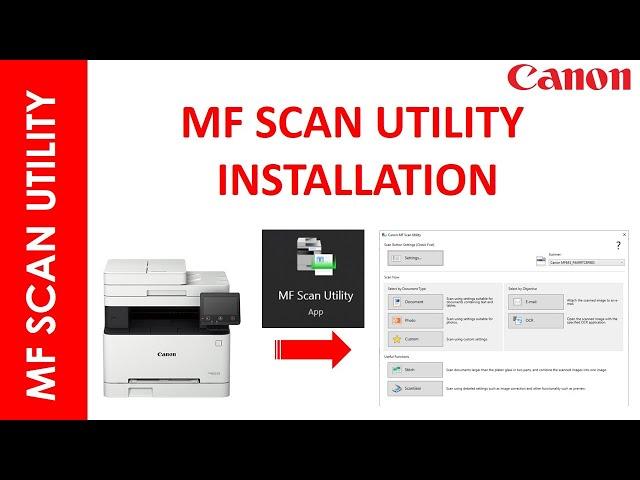 MF SCAN UTILITY INSTALLATION