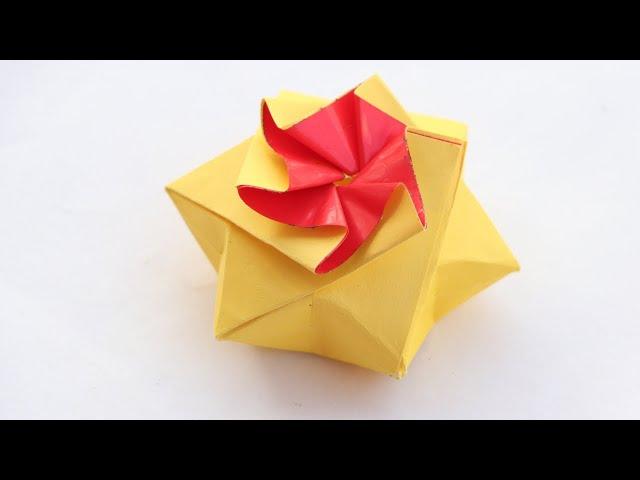 How to Make Origami Star Box Out Of Paper | Origami Star Box