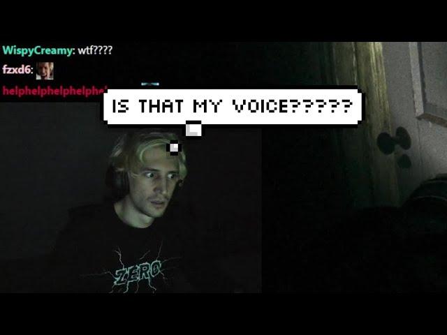 xQc Hears his Voice inside a Scary Game