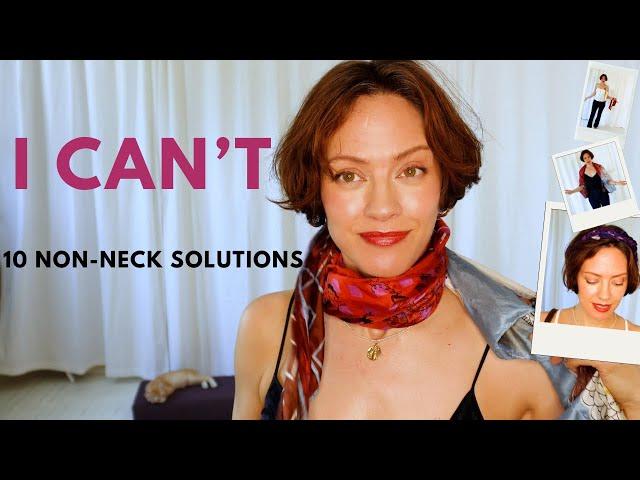 10 stylish silk scarf ideas that are NOT around your neck | Wear scarves in different ways Part 1