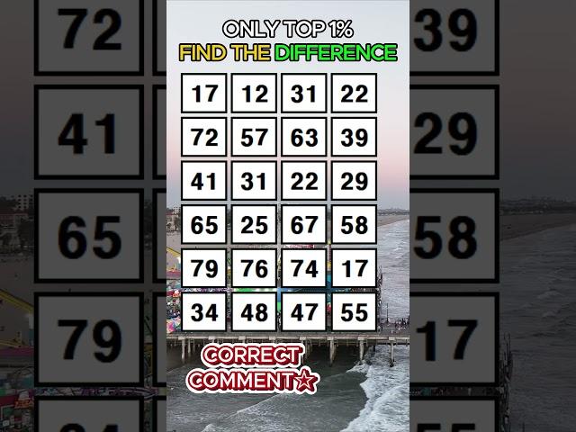 Find 3 pairs of identical.How old is your brain? numbers/Dementia Prevention Quizzes/Tests.No.401