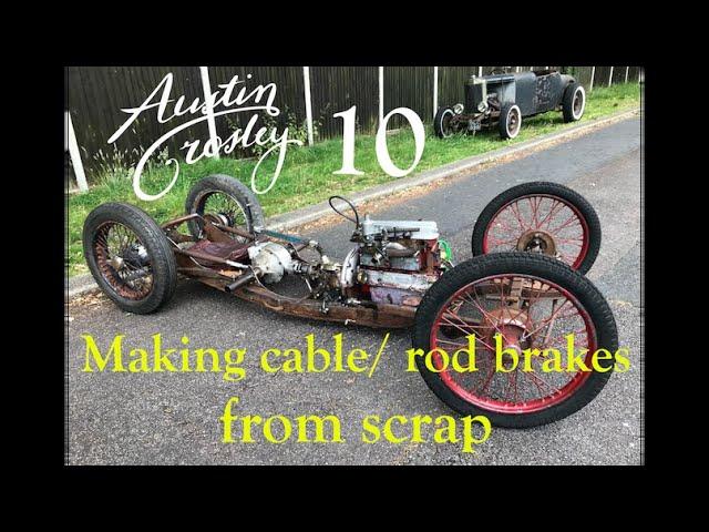 the Austin/Crosley  a single seater,  prewar race car project, part ten..  'brakes'