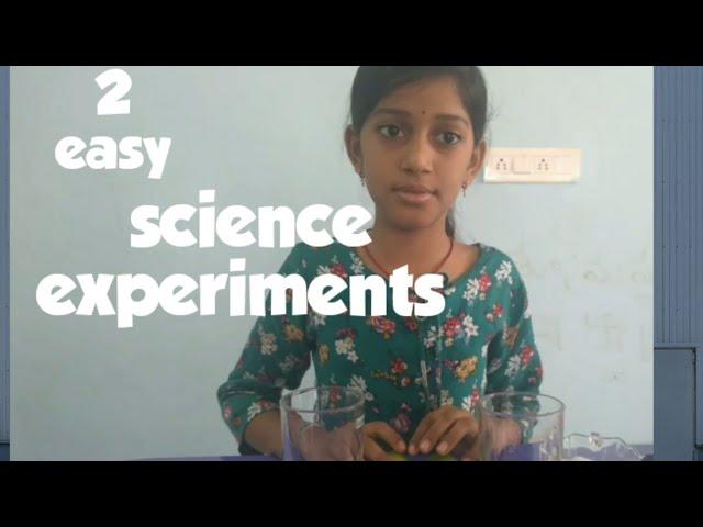 2 easy science experiments  to do at home// from crazy hamsi corner ||