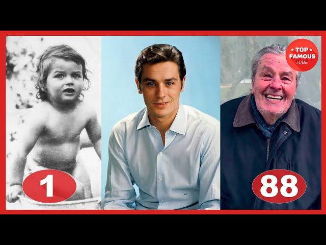 Alain Delon ⭐ Transformation From 1 To 88 Years Old