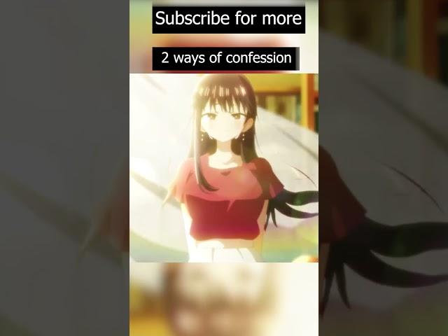 2 Ways of Confession  #shorts #anime #yamada #romance #love