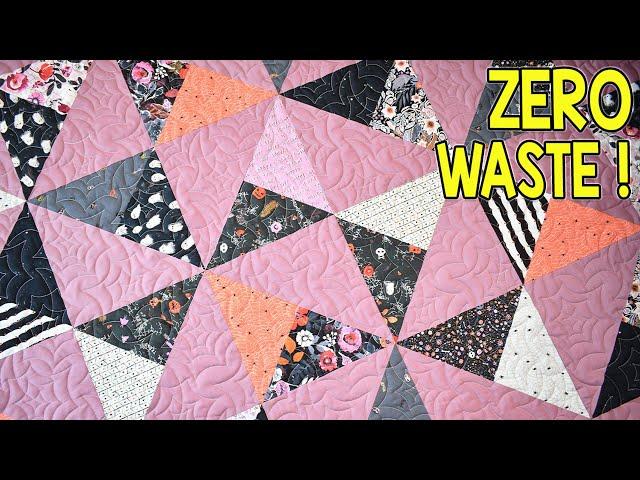 Fractured  | Zero Waste Quilt Pattern | Twin Size Quilt Pattern | Layer Cake | Beginner Friendly