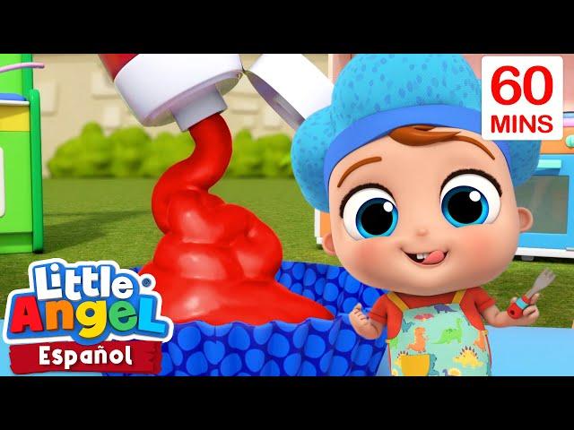 Bebé Juan prueba la salsa de tomate | Canciones Infantiles con Bebé Juan| Little Angel Español