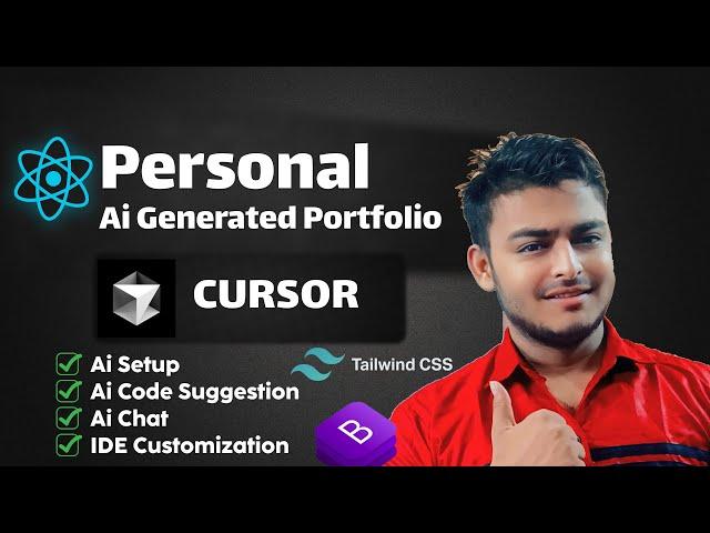 Build a Fully Ai Generated Personal Portfolio Using React And Cursor Ai #trending