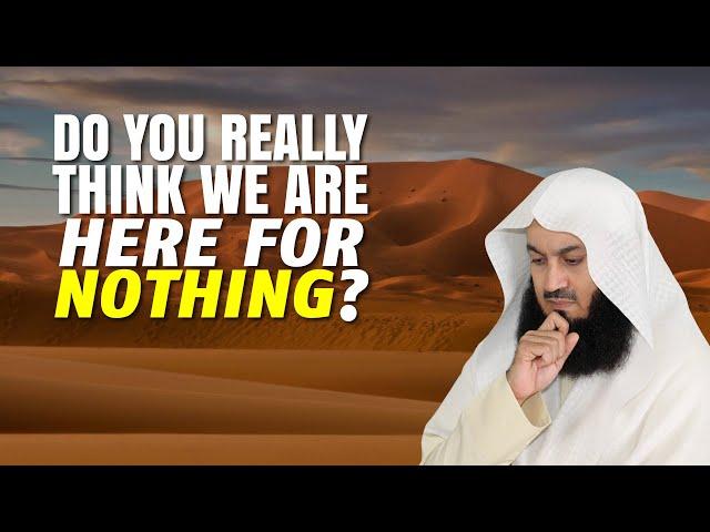 Do Your Really Think We Are Here For Nothing? | Mufti Menk