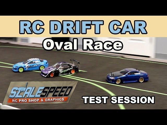 RC drift car oval race | test session