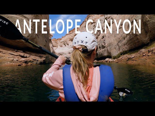 Kayaking to Antelope Canyon from Lake Powell