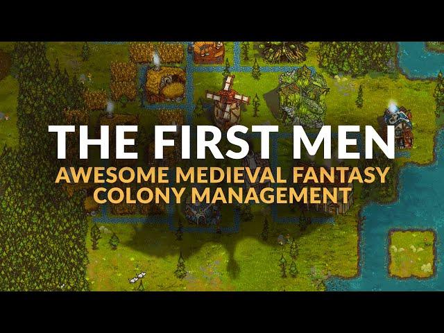 THE FIRST MEN | Awesome Medieval Fantasy Colony Management - Gameplay & Details