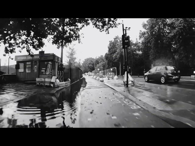 Raining morning in London