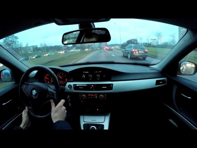 BMW E90 Onboard Evening Gopro HD