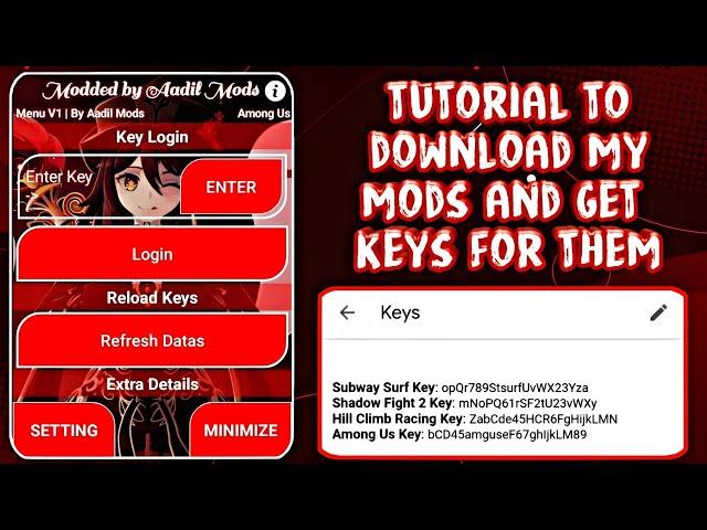 Tutorial to Download my Mods and Get Keys for Them | Easy Tutorial of GP Links | By Aadil Mods