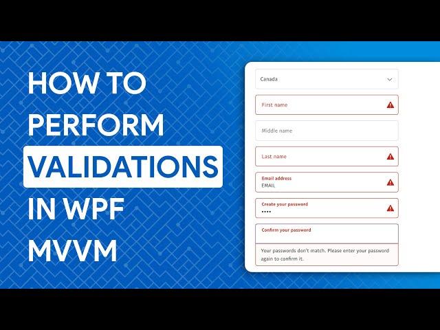 How to Implement Validation in WPF MVVM