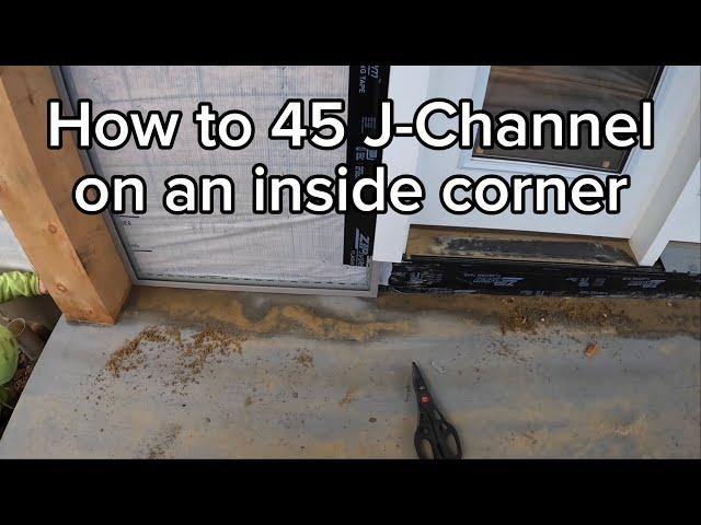 How to install J Channel on an inside corner