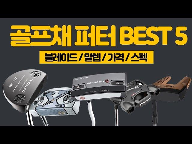 2022년 인기 많은 퍼터 추천 BEST 5 ㅣ입문자~중급자 편ㅣ블레이드? 말렙? 골프채 영상 하나로 해결 !