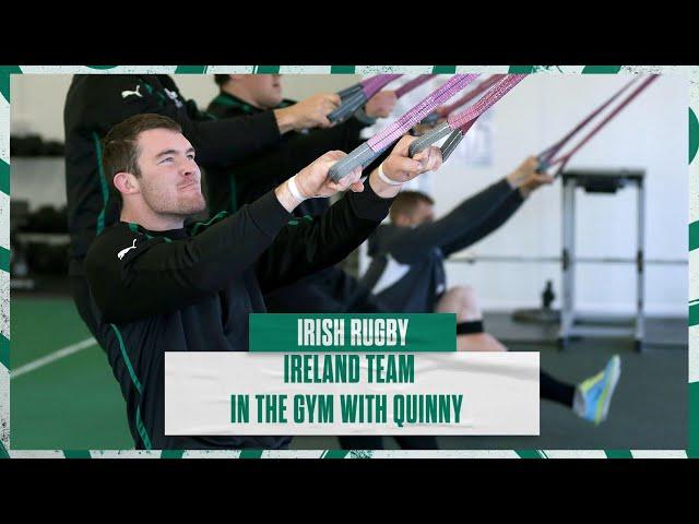 Irish Rugby TV: Alan Quinlan In The Gym With The Ireland Team