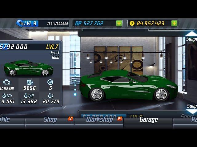 Drag racing Cm one 77 World Record Tuning Level 7 (1/2 mile)