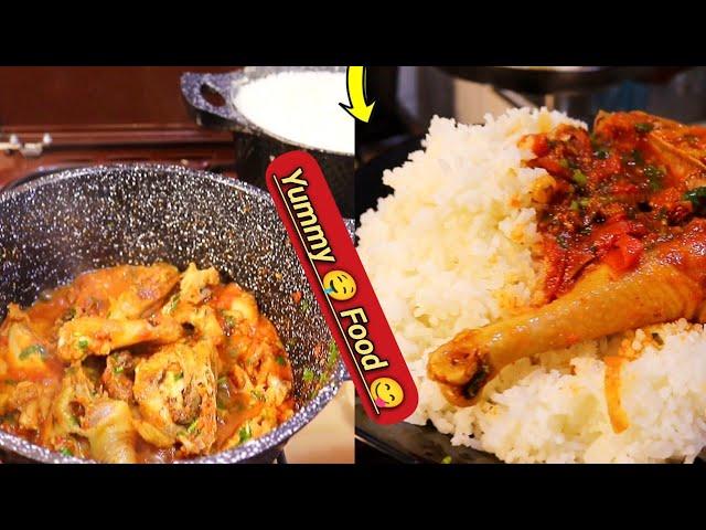 Preparing Rice and Chicken  For my Hubby For Dinner it was Yummy|must watch