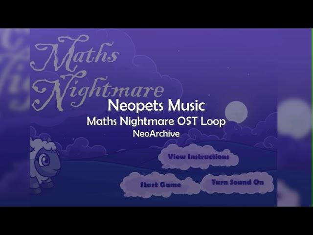 Neopets Music Archives: Maths Nightmare OST Loop