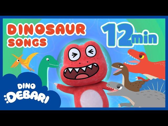 Dinosaur Songs and more nursery rhyme | 12min | compilation | kids song | DebariTV