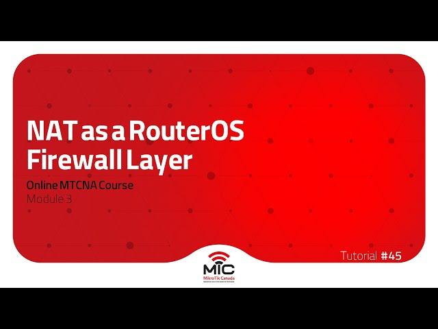 NAT as a Firewall Layer in RouterOS