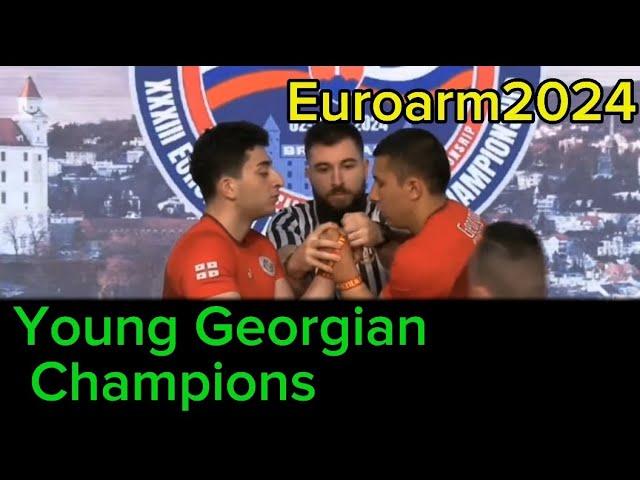 European armwrestling Championship 2024 Georgian champions