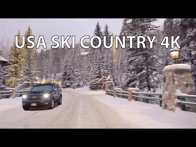 USA Ski Country 4K - Colorado Scenic Drive